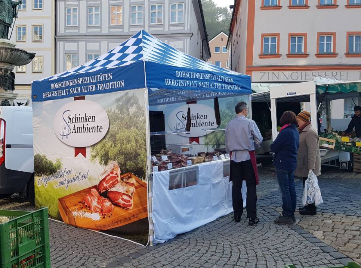 Verkaufsstand Schinken Ambiente